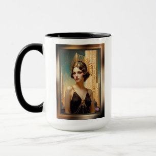 A Vision Of Art Deco Elegance AI Art by Xzendor7 Mug