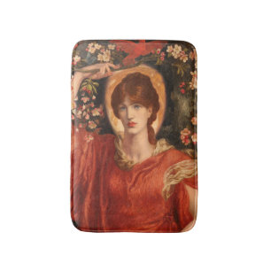 A Vision of Fiammetta 1878 Dante Gabriel Rossetti Bath Mat