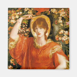 A Vision of Fiammetta - Dante Gabriel Rossetti Magnet