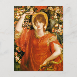 A Vision of Fiammetta - Dante Gabriel Rossetti Postcard