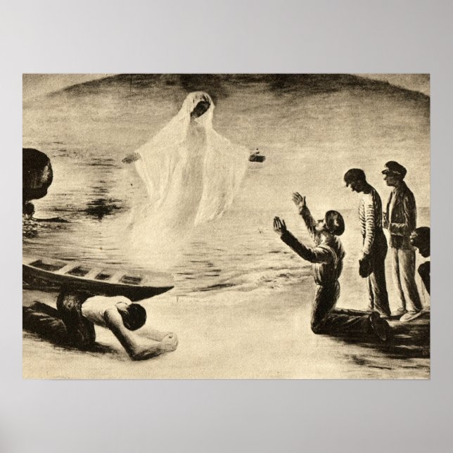 A vision of the Virgin Mary Poster (Front)