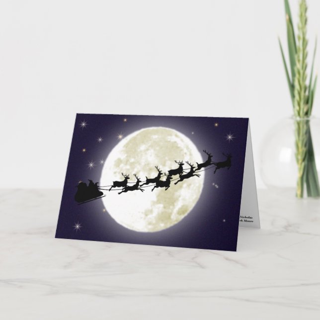 A Visit from St. Nicholas Holiday Card (Front)