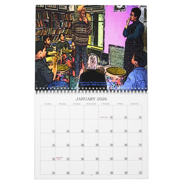 A Visit From The Drum Teacher 2009 Daily Calendar (Jan 2026)