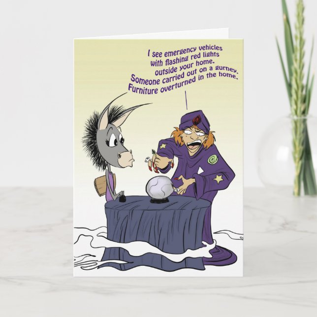 A Visit to a Psychic Card (Front)