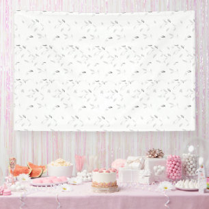 A visually appealing arrangement of white and grey banner