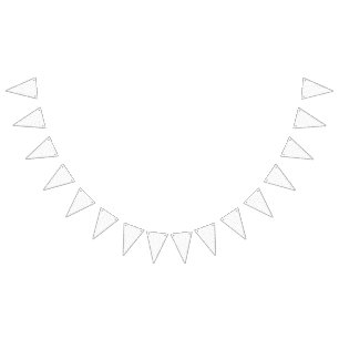 A visually appealing arrangement of white and grey bunting 