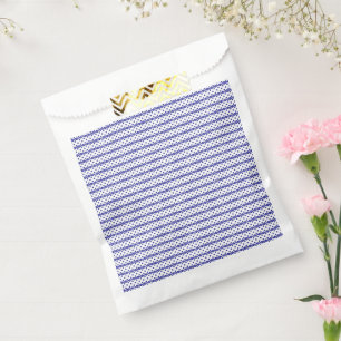 A vivid blue sky with scattered white clouds. favour bag