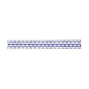 A vivid blue sky with scattered white clouds. invitation belly band
