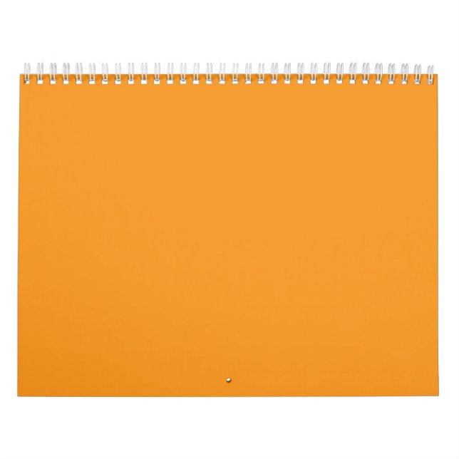 A vivid orange square surrounded by a white border calendar (Cover)
