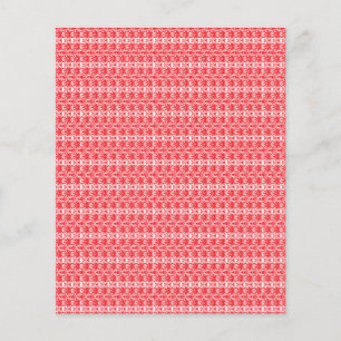 A vivid red and orange abstract design with swirli flyer