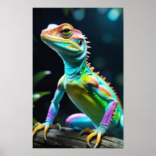 A Vividly Coloured Reptile Poster