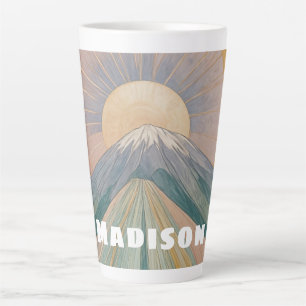 A Volcanic Serenade Personalised Latte Mug