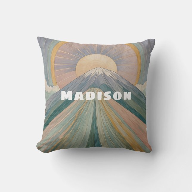 A Volcanic Serenade Personalized Cushion (Front)
