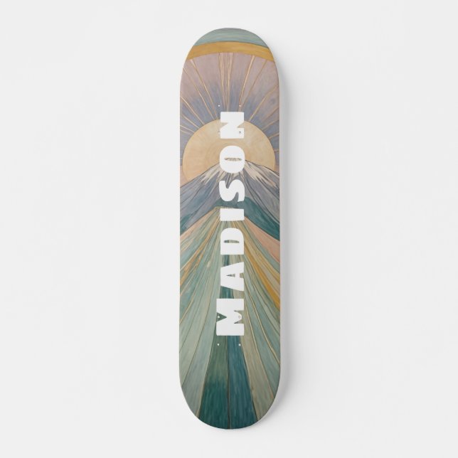 A Volcanic Serenade Personalized Skateboard (Front)