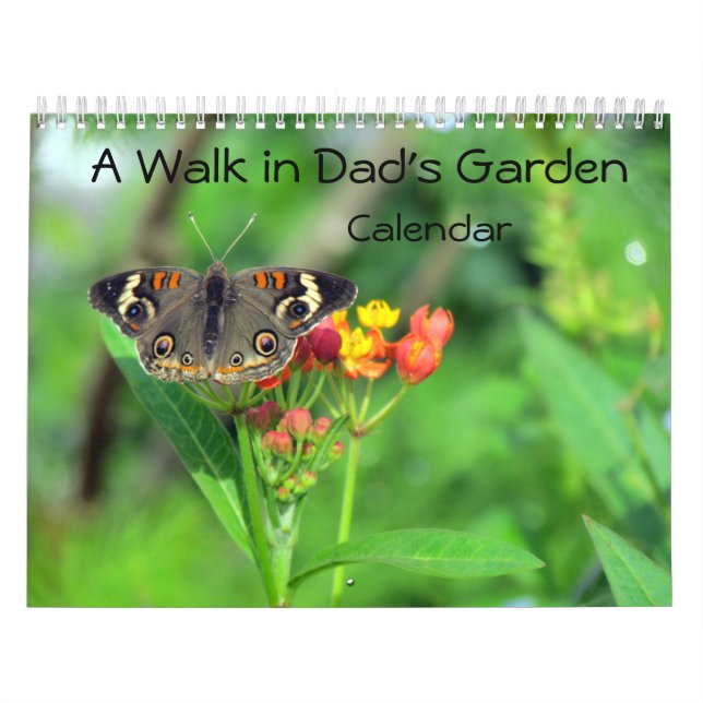 A Walk In Dad's Garden Calendar (Cover)
