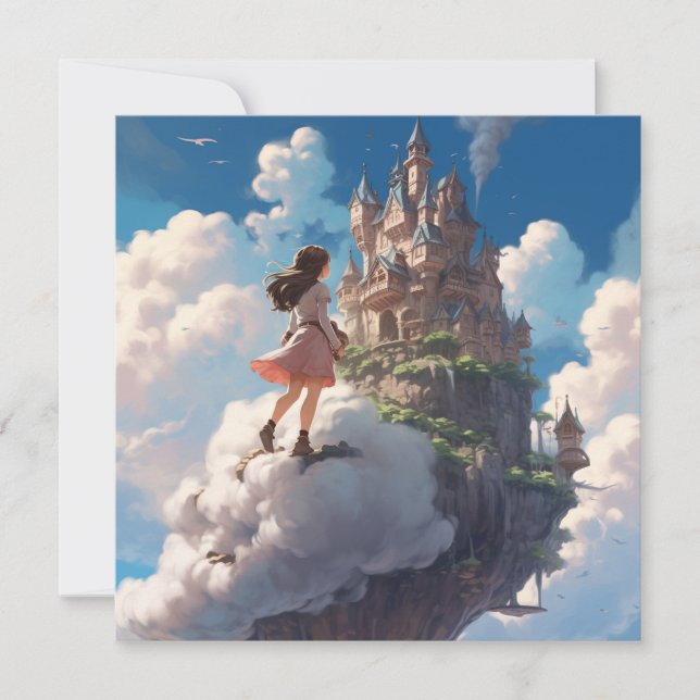 A walk in the clouds card (Front)