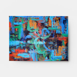 A Walk In The Forest - Abstract Art Envelope