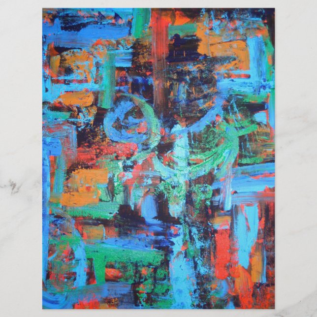 A Walk In The Forest-Abstract Wabi Sabi Art Flyer (Front)