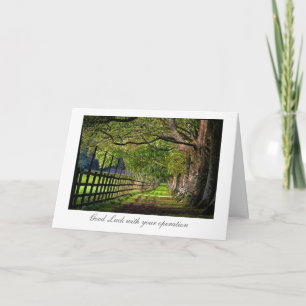 A Walk In The Park - Good Luck with your Surgery Card