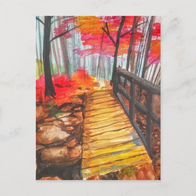 A Walk in the Woods Postcard (Front)