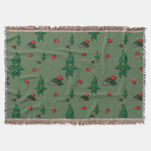 A Walk in the Woods Throw Blanket