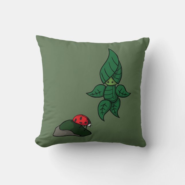 A Walk in the Woods Throw Pillow (Front)