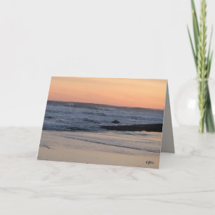 A Walk on the Beach Shoreline ... Card