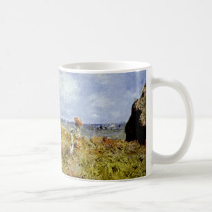A Walk on the Cliffs at Pourville Coffee Mug