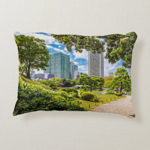 A walk through Hama Rikyu gardens, Tokyo Decorative Cushion