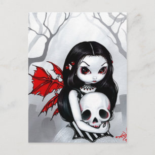 "A Walk Through the Cemetery" Postcard