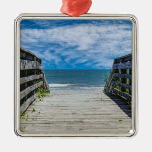 A Walkway To Paradise Metal Ornament