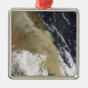 A wall of dust stretched from northern Queensla Metal Ornament