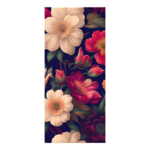 A wallpaper with a floral pattern rack card