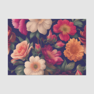 A wallpaper with a floral pattern tissue paper