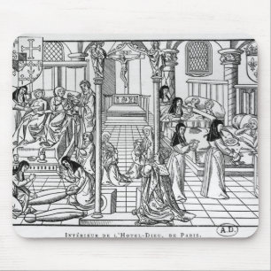 A Ward in the Hotel-Dieu, Paris Mouse Pad