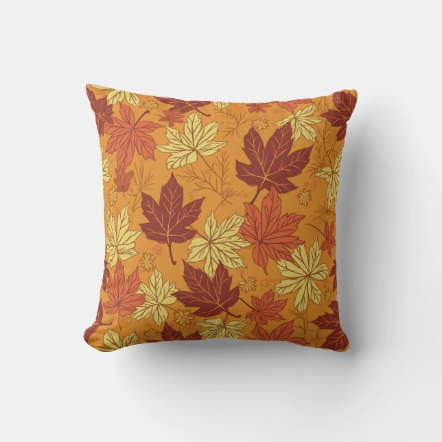a warm deciduous cushion (Front)