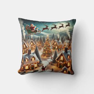 A warm, fairytale Christmas cushion