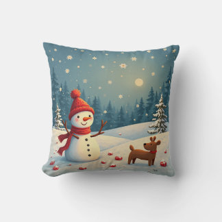 A warm pillow in the snow