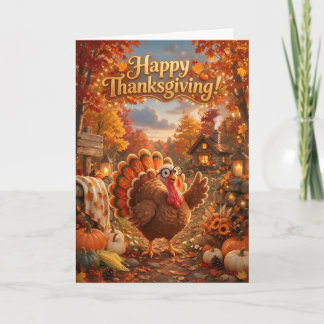 A Warm Thanksgiving Welcome Card