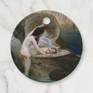 A Water Baby Found in Seashell by Bikini Nymph Favour Tags
