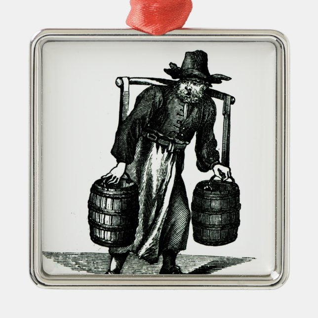 A Water Carrier Metal Tree Decoration (Front)