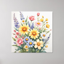 a watercolor of flowers