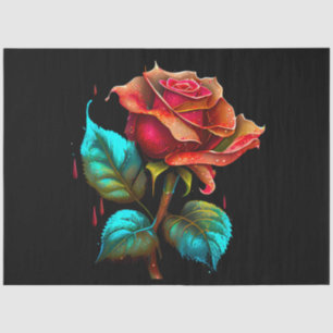 A Watercolor Rose Clipart Series Design 9 Tissue Paper