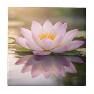 A Waterlily Ceramic Tile
