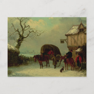 A Wayside Rest - Stopping at the Inn Postcard