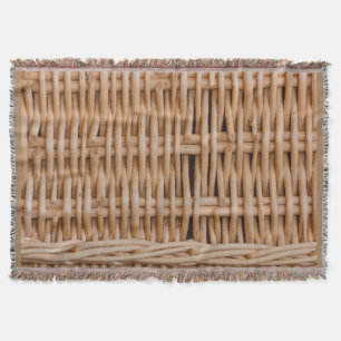 a weave of a hamper on Throw Blanket