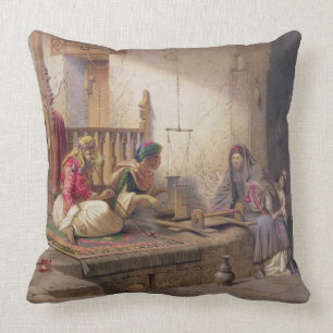 A weaver in Esna, one of 24 illustrations produced Cushion
