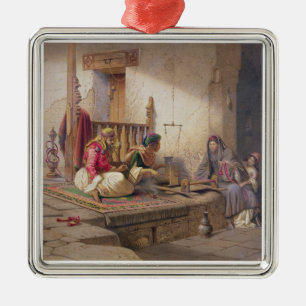 A weaver in Esna, one of 24 illustrations produced Metal Ornament