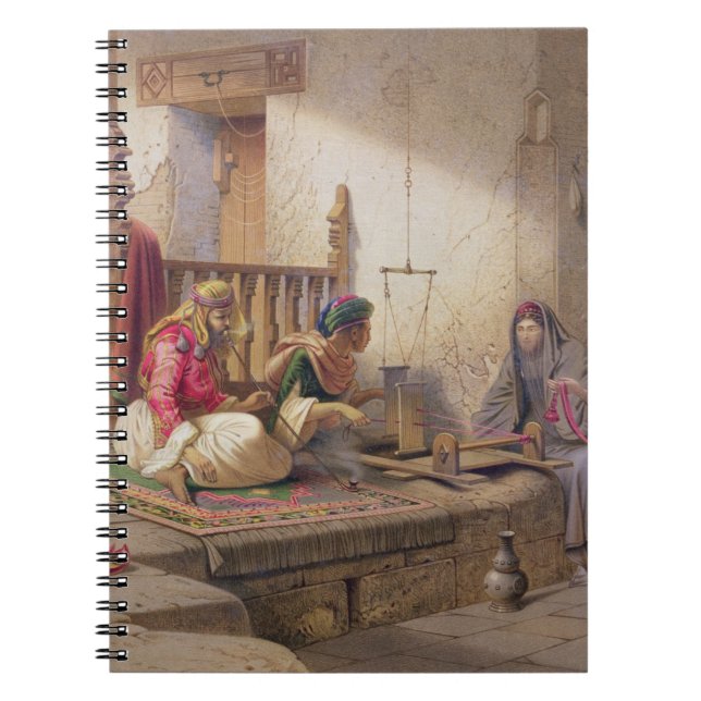 A weaver in Esna, one of 24 illustrations produced Notebook (Front)