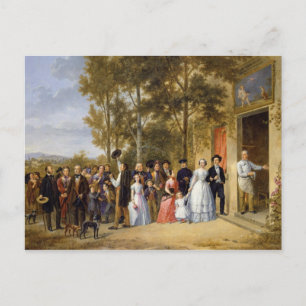 A Wedding at the Coeur Volant, Louveciennes Postcard